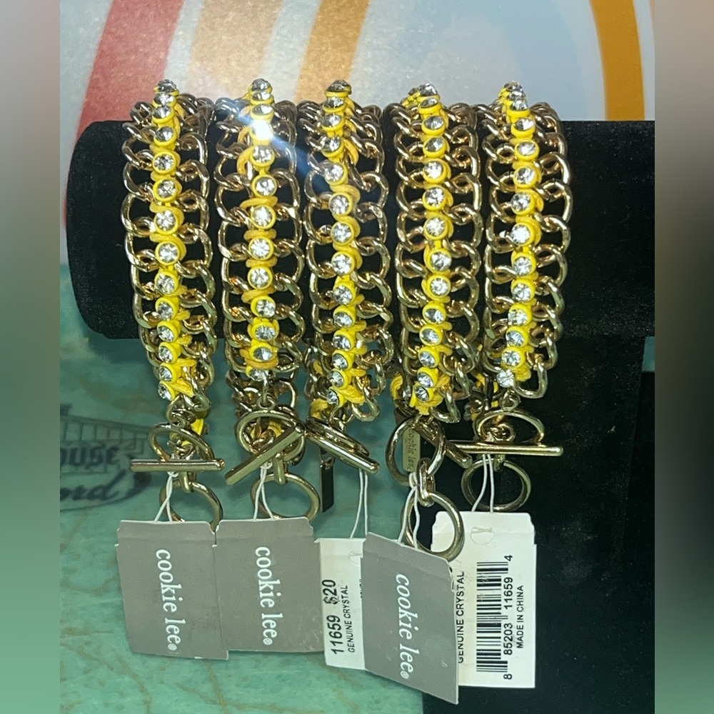 Genuine Crystal (5) Cookie Lee Bundle Bracelets